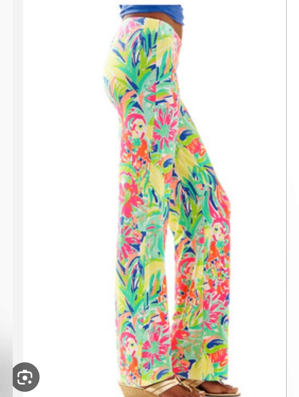 Lilly Pulitzer Casa Banana Georgia Palazzo Pants Sz XS *Q - Picture 2 of 5